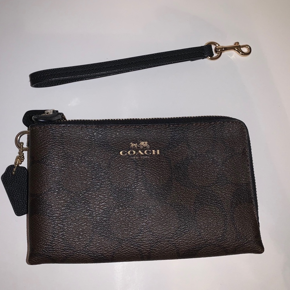 NWOT Coach Double Zip Wallet